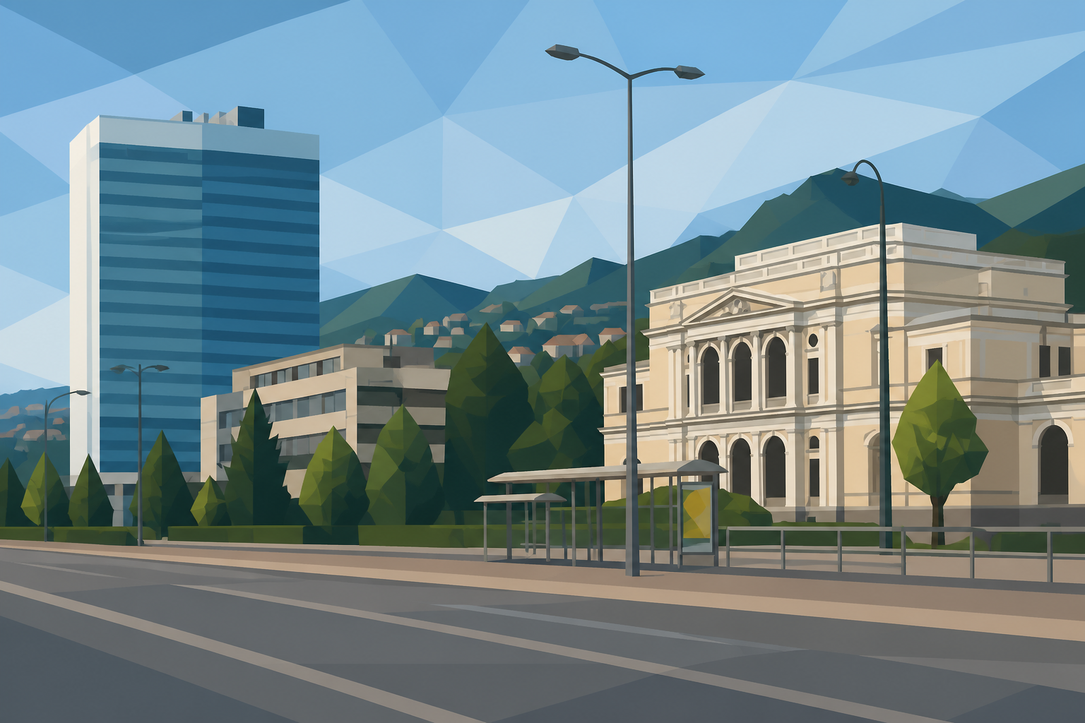 Parliamentary Assembly building in Sarajevo