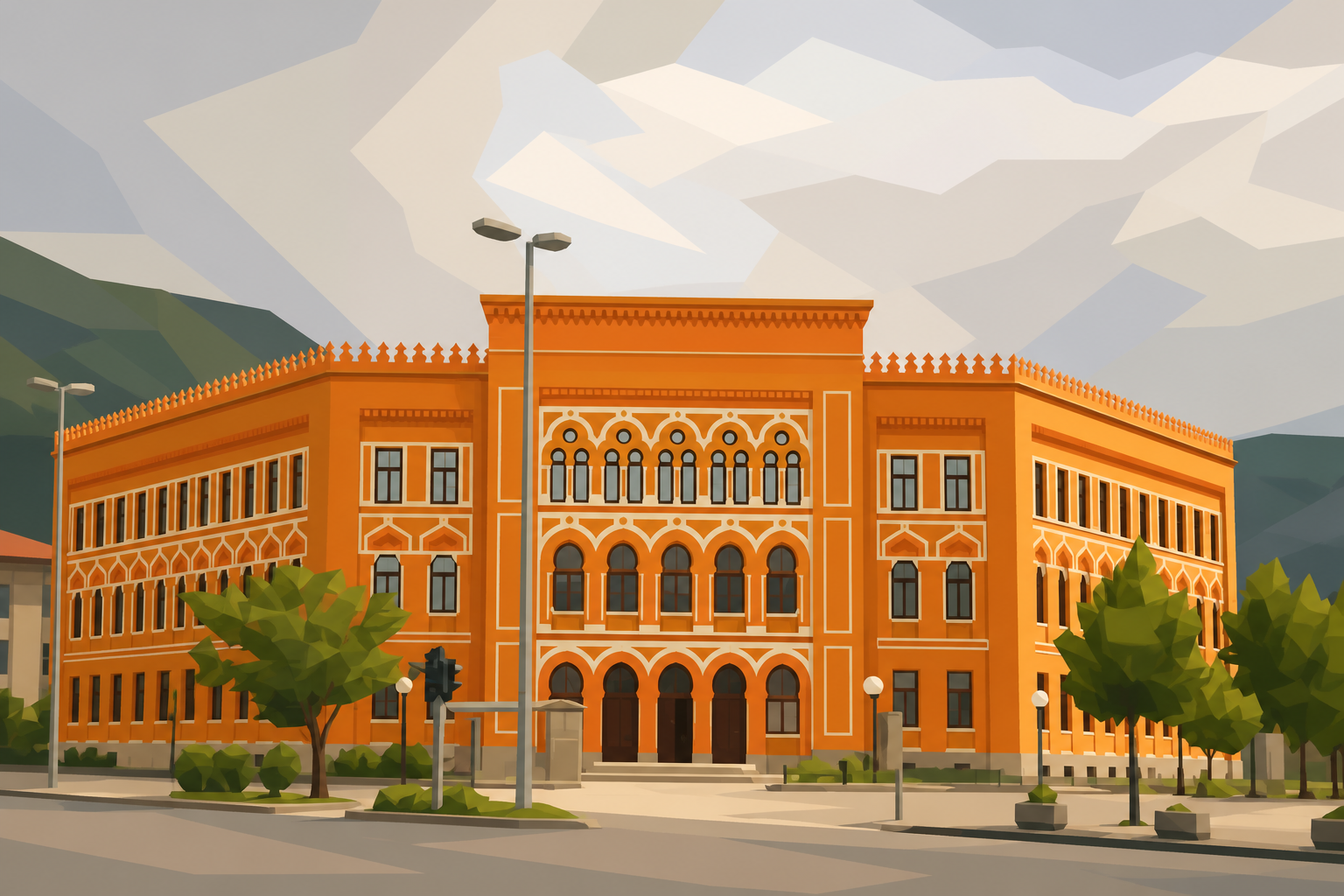 School building in Bosnia and Herzegovina representing divided education