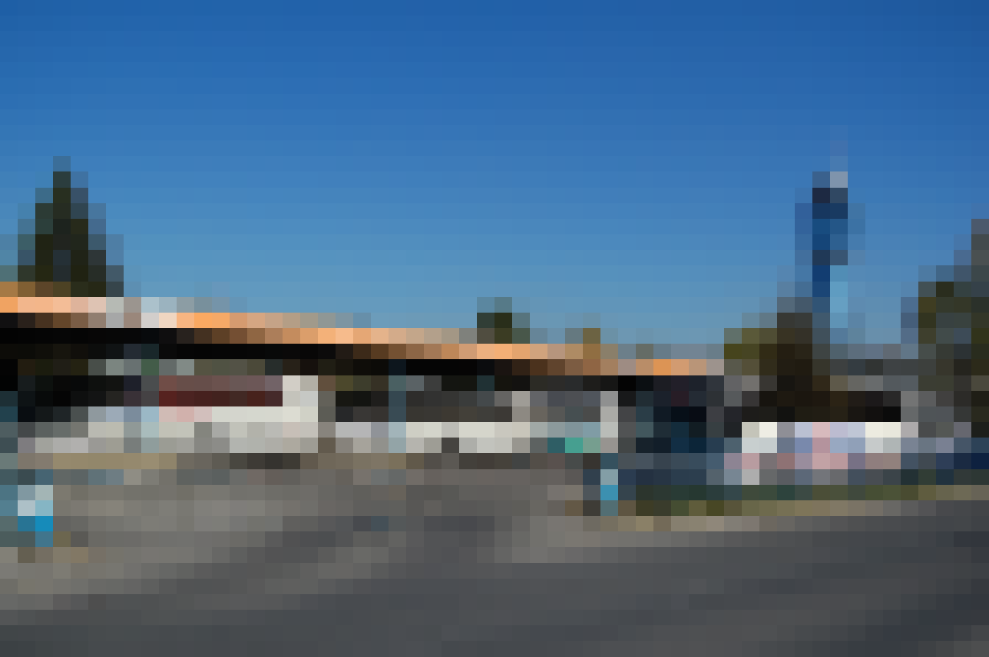 Travelers wait with bags at Sarajevo bus station