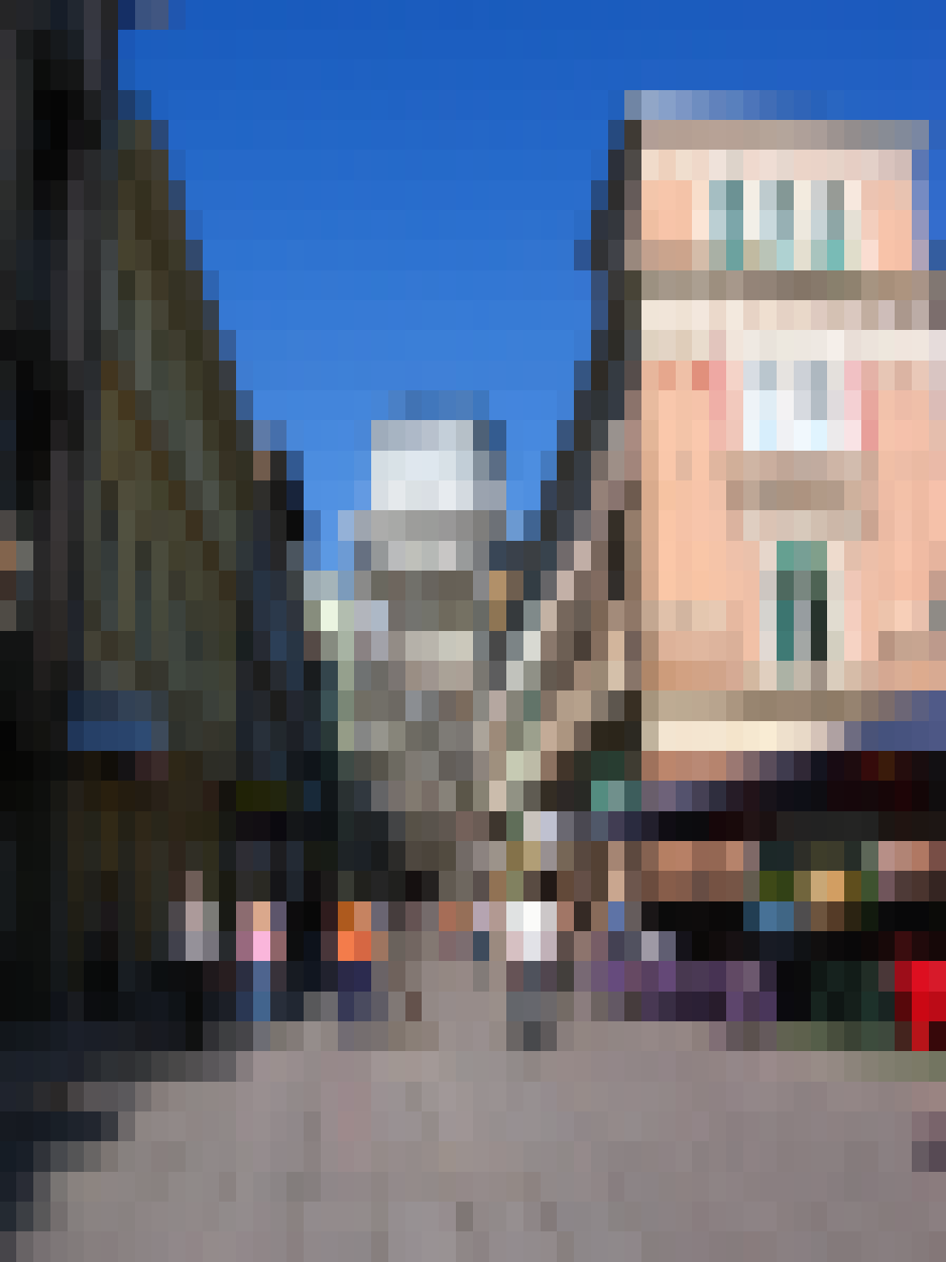 Pedestrians walk along Ferhadija street in Sarajevo